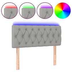 Vidaxl Tête de lit à LED - Gris clair