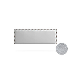 Tête de Lit Tapisée MODENA Simili cuir 115x55x8 cm - Argent - Moonia