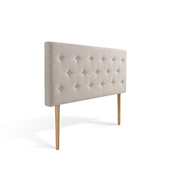 Tête de lit capitonnée Théa 140cm Beige