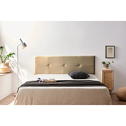 Avis Tête de Lit Tapisée NAPOLI Simili cuir 130x50x5 cm - Or - Moonia