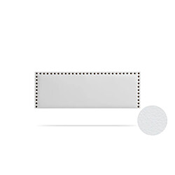 Tête de Lit Tapisée MODENA Simili cuir 115x55x8 cm - Blanc - Moonia