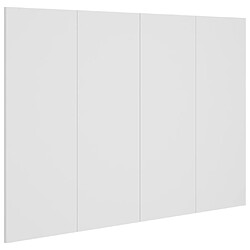 vidaXL Tête de lit Blanc