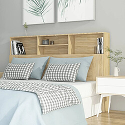 vidaXL Armoire de tête de lit - Chêne Sonoma