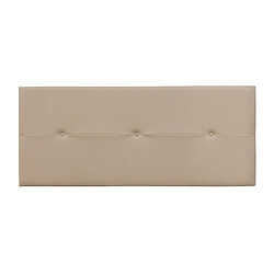 Pegane Tête de lit en similicuir - Beige