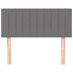 Avis Vidaxl Tête de lit - Gris foncé 90x5x78/88 cm