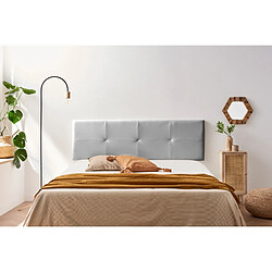 Acheter Tête de Lit Tapisée ALTEA Simili cuir 90x50x5 cm - Argent - Moonia