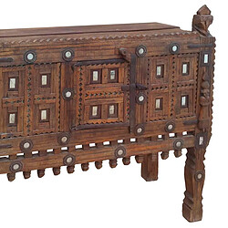 Pegane Tête de lit en similicuir - Beige pas cher