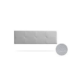 Tête de Lit Tapisée ALTEA Simili cuir 130x50x5 cm - Argent - Moonia