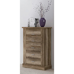 Acheter Pegane Tête de lit avec chevets - Chêne