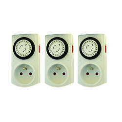 Chacon Set de 3 programmateurs mécaniques