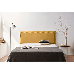Avis Tête de Lit Tapisée MODENA Aqualine 90x55x8 cm - Moutarde - Moonia