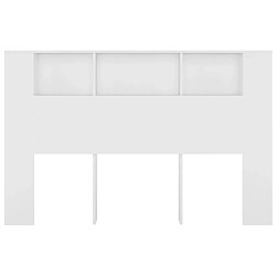 Acheter vidaXL Armoire de tête de lit 160x18,5x104,5 cm - Blanc