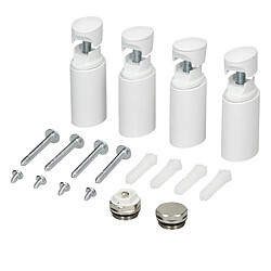 LuxeBath Fixation radiateur salle de bain support mural blanc