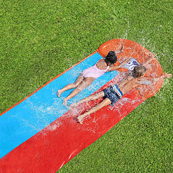 BESTWAY Toboggan H2OGO Tsunami Splash Ramp Double pas cher