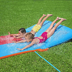 BESTWAY Toboggan H2OGO Tsunami Splash Ramp Double pas cher