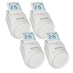 Honeywell Set de 4 têtes thermostatiques evohome