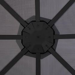 Acheter vidaXL Tonnelle avec rideau Aluminium 3x3 m Noir