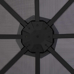 Avis vidaXL Tonnelle avec rideau Aluminium 3x3 m Noir