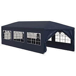 vidaXL Tente de réception 3 x 9 m Bleu
