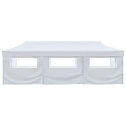 Avis vidaXL Tente de réception escamotable 3x9 m Blanc