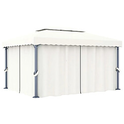 Avis vidaXL Tonnelle 3070353 - Blanc crème