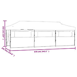 vidaXL Tente de réception escamotable 3x9 m Blanc pas cher