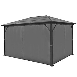 Acheter vidaXL Chapiteau avec rideau aluminium - Anthracite