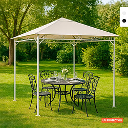 Elios Parasols Elios Garden Gazebo 3x3 m Blanc