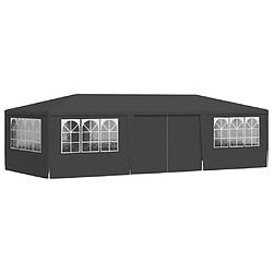 Avis vidaXL Tente de réception et parois latérales 4x9 m Anthracite 90 g/m²