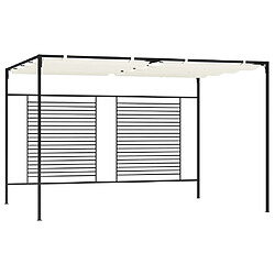 vidaXL Belvédère rétractable Crème