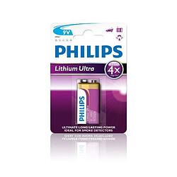 Philips pile lithium 9V prisme