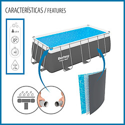 BESTWAY Piscine Power Steel - 412 x 201 x 122 cm pas cher