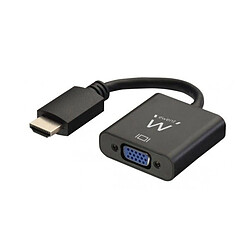 EWENT Convertisseur HDMI Mâle > VGA + Audio Femelle Convertisseur HDMI vers VGA - Connexion PC/portable à moniteur/projecteur - Résolution max 1920x1200 pixels