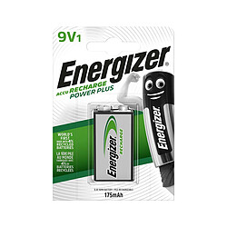 pile rechargeable - energizer recharge power plus - 6lr61 - 9 volts