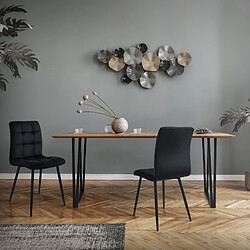 ML-Design ML Design Pieds de Table DIY Noir pas cher