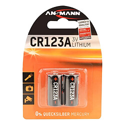 Pile photo lithium CR-123A - Lot de 2