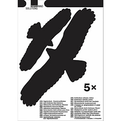 Swissinno Autocollant image d'oiseau pour fenêtre - 5 pièces