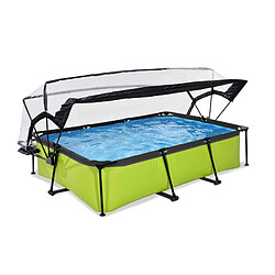 EXIT TOYS Piscine Stone avec dôme - Rectangulaire 300x200x65 cm