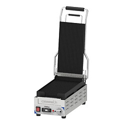 Casselin Compact Premium Grill panini rainuré - Inox - Thermostat réglable 60–300°C - Minuteur - 2400 W - Bac récupérateur