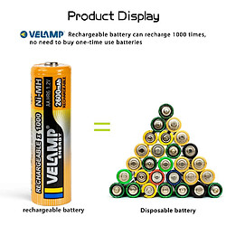 Acheter Velamp Piles rechargeables AAA Ni-MH - Lot de 4
