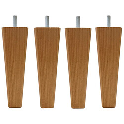 MRG Pieds carrés Lupin - H15cm - Vernis naturel
