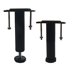 Ebac pied de lit central - Noir