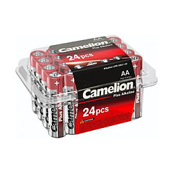 Pile LR06 AA boite plastique de 24 piles