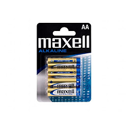 Maxell Piles alcalines LR06 AA - Lot de 4
