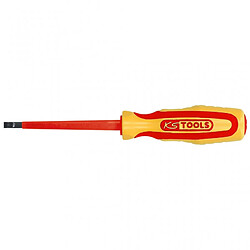 KS Tools ERGOTORQUE VDE 5,5mm Tournevis fente - Isolé CEI 60900 - Poignée deux composants - Acier spécial S2