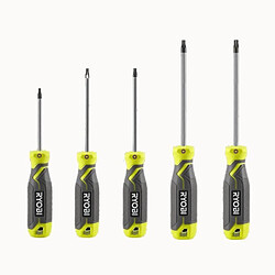RYOBI Jeu de tournevis Torx - 5 pcs