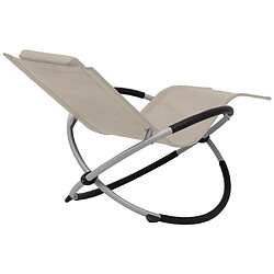 Acheter vidaXL Chaise longue Acier Crème