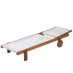 Avis Habitat Et Jardin Bain de soleil en bois exotique [ ]Saïgon[ ] - Maple - Ecru