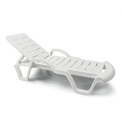 Beach and garden design Chaise longue piscine lot de 18 - Blanc
