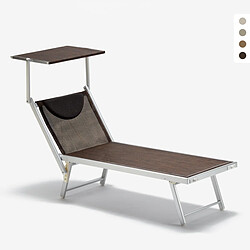 Beach and garden design Bain de soleil Santorini - Marron